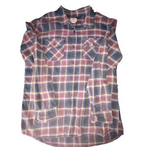 Vans Shirt Mens Adult Extra Large Plaid Button Up Flannel‎ Casual